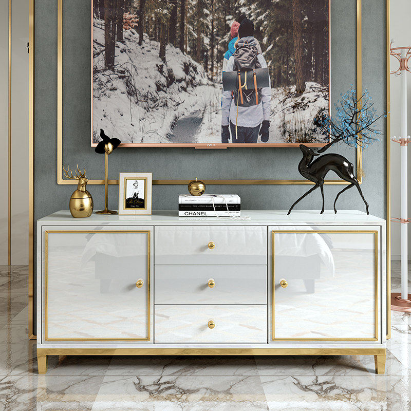 Bedroom TV cabinet light luxury postmodern designer furniture modern minimalist small apartment high style locker