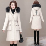 Зимний пуховик, длинная утепленная куртка, утиный пух, 2020, средней длины