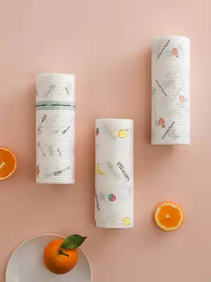 Lazy rag dry and wet dual-use kitchen supplies paper non-woven towel thickened disposable dishwashing cloth housework cleaning household