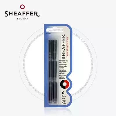 Sheaffer sheaffer official flagship store pen dedicated bag European Standard 2 6mm Schneider general accessories disposable ink bile 6 pack blue black Portable Alternative