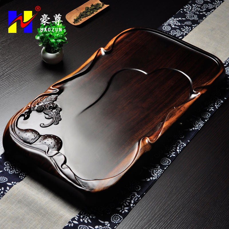 Hau Zun Tea Tea Black Sandalwood Whole Solid Wood Tea Pongfu Tea Sea Big Number Tea Table Tea House Tea House