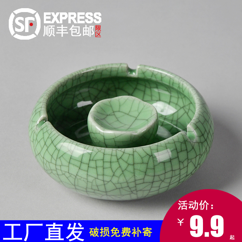 Ceramic Cigarettes Ash Trays Creativity Personality Fashion Windproof Size Home Office Eu Style Trendy Glass Cigarette Ash