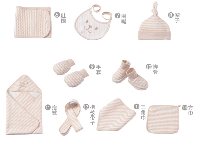 Quần áo cotton cho bé sơ sinh phù hợp với hộp quà tặng mùa thu và quà tặng mùa đông cao cấp 0-3 tháng 6 bé cung cấp trăng tròn set quà tặng đầy tháng cho bé trai