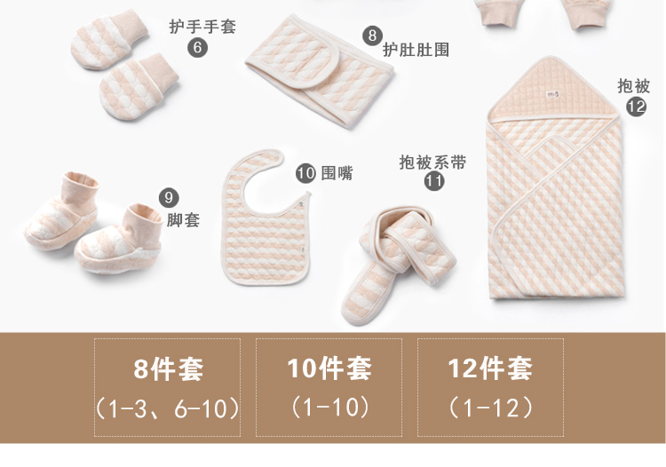 Quần áo cotton cho bé sơ sinh phù hợp với hộp quà tặng mùa thu và quà tặng mùa đông cao cấp 0-3 tháng 6 bé cung cấp trăng tròn set quà tặng đầy tháng cho bé trai