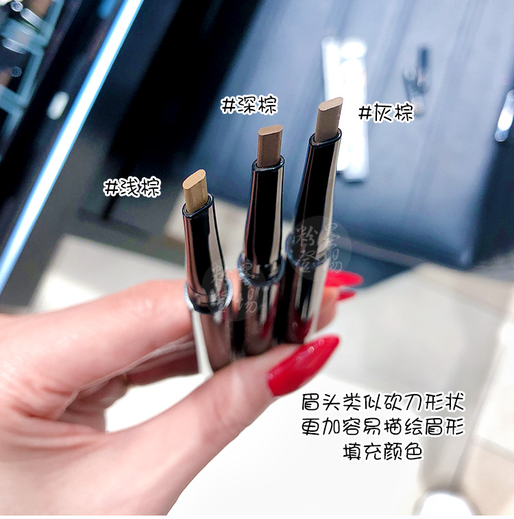 Maybelline dễ dàng để vẽ bút chì lông mày mịn màng dễ dàng để tô màu đôi đầu thiết kế không thấm nước và mồ hôi không dễ bị mất màu kéo dài tự nhiên - Bút chì lông mày / Bột / Stick cây vẽ chân mày