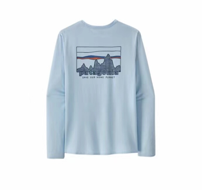 Authentic In-Stock Patagonia Cap Cool Patagonia Men's Quick-Dry Long-Sleeve T-Shirt Round Neck 45190