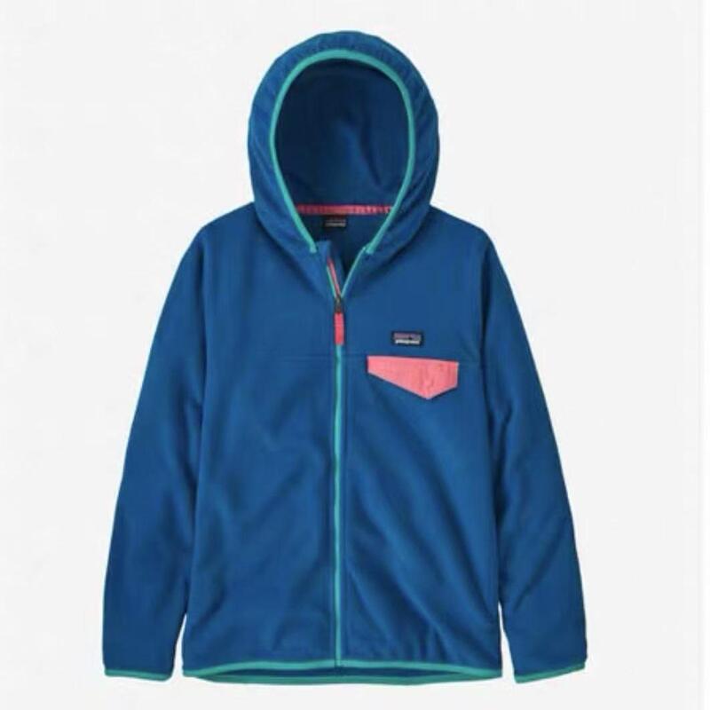 Genuine In-Stock Patagonia Micro D Patagonia Children's Hooded Fleece Jacket 65465 Genuine In-Stock Patagonia Micro D Patagonia Children's Hooded Fleece Jacket 65465