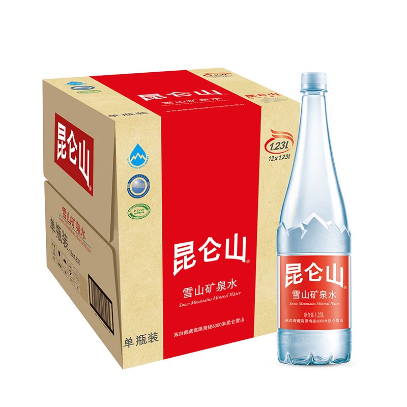 Clenbulites Mountain Snow Mountain Mineral Water 1 23L* 12 Bottle Box