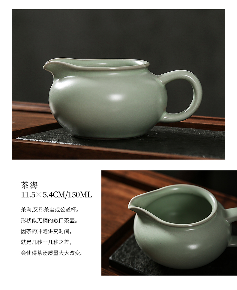 Sand embellish pottery your up kung fu tea sets the whole contracted household gifts ceramic tureen tea cups on the teapot