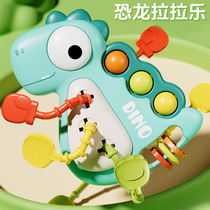 Baby dinosaur cheering baby finger flying saucer pumping music pressing hand grabbing ball educational early education toy