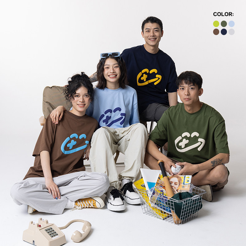 CONTRAFIEND FALD printed CTFD CTFD CHALL Cotton Couple Easy Simple Japanese Alphabet Short Sleeve T-shirt