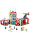 New City Series Fire Bus Fire Police Headquarters Fire Truck Assembled Building Block Toys Gifts