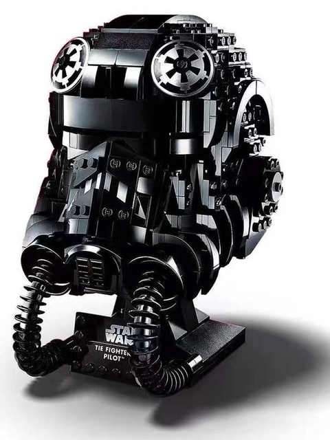 New Iron Man Spider-Man Mask Star-Lord Venom Pilot Helmet Puzzle Building Blocks Toy Gift