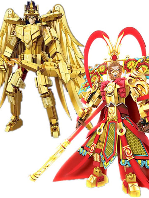 New Model of Honor of Kings Mecha Hou Yi, the Golden Archer, and Lu Bu, Educational Building Block Toys for Boys, Gift