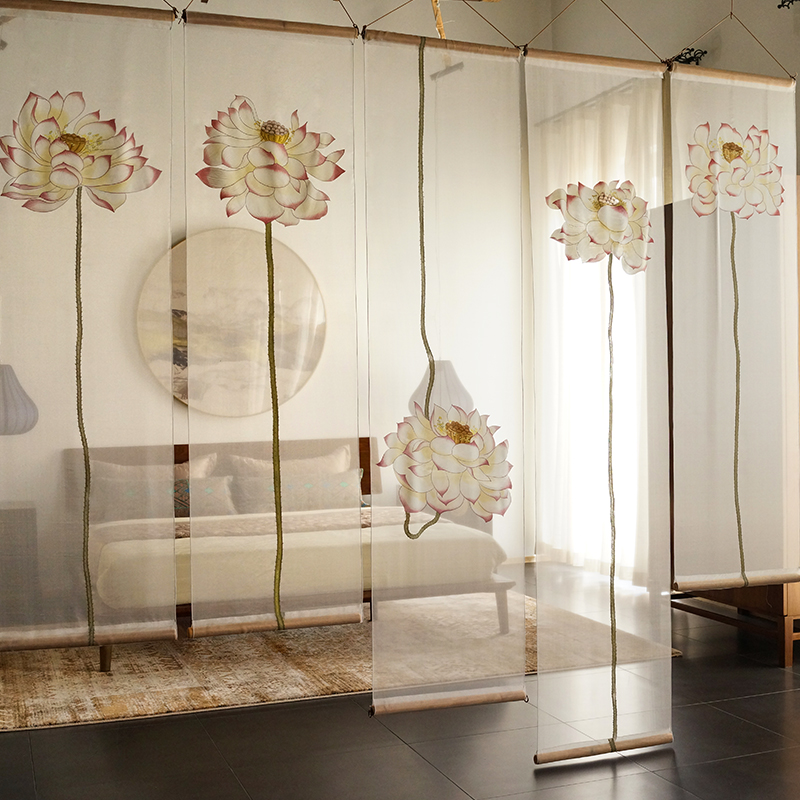 Furnishing] Hanging screen partition Hanging Screen Curtain mobile Hanging screen Curtains Modern minimalist Hanging Screens