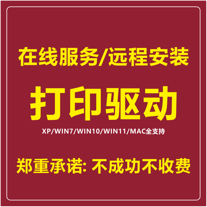 Online remote installation of printer driver computer repair LAN file sharing network service