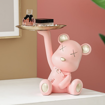 Violent Bear Entrance Door Tray Key Containing Swing Piece Living Room Genguan TV Cabinet Home Decoration Goods Wedding Gifts