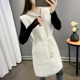 Mink velvet vest women's hooded spring and autumn 2022 new fashion all-match sleeveless cardigan sweater knitted vest jacket