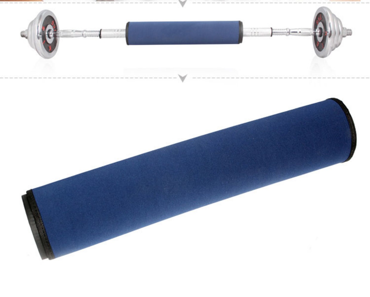 Bảo vệ dày cổ barbell vai pad thể thao tập thể dục cử tạ squat cổ barbell vỏ bọc bảo vệ găng tay chống nắng xỏ ngón