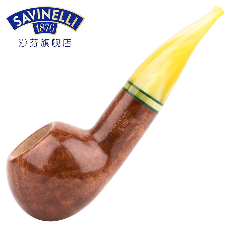 Shafin flagship store LIMONE lemon briar wood pipe P403 men's 6MM filter big apple 320 writer style