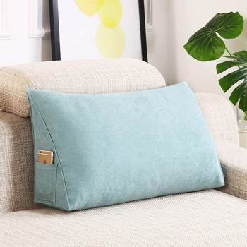 Korean velvet home pillow cushion, living room sofa back cushion, triangle cushion waist pillow, bay window waist pillow