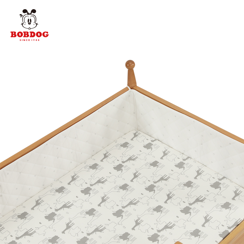 Babo bean baby cot bed fence four seasons with baby bedding can be removed washable breathable anti-collision splicing bed fence cloth