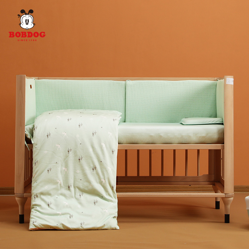 Babo bean baby cot supplies anti-collision bed fence kit splicing bed fence cloth bedding five or seven pieces set