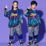 Детские барабаны в стиле хип-хоп, костюм, блестки для ногтей, комплект подходит для мужчин и женщин