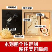 [Meow Siansen+подарочная коробка] 6 -Inch Spinning Wood, изображаемое [одиночная резьба]