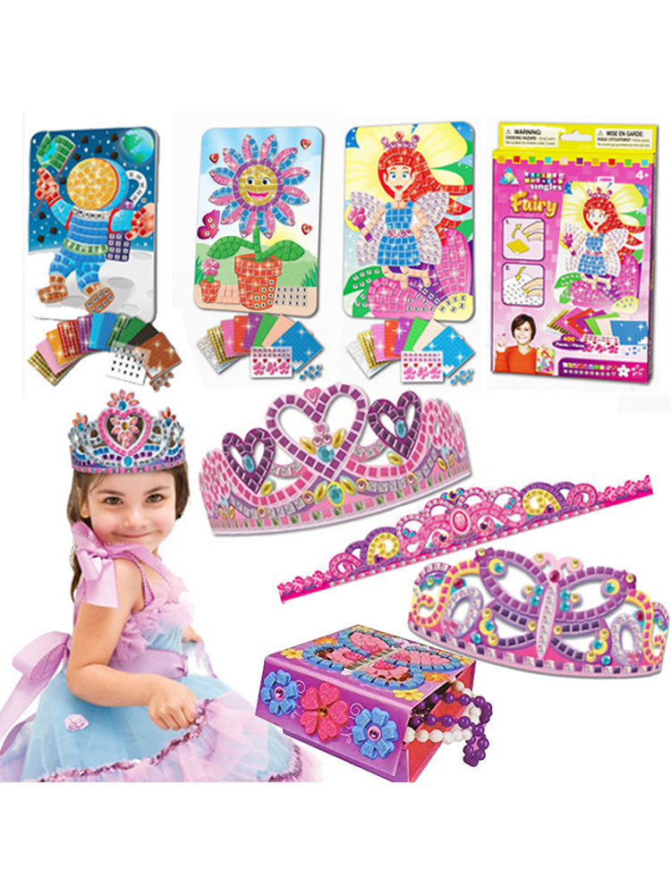 The Orb factory Kindergarten New Year gift toy 3D Lenticular sticker painting Children handmade