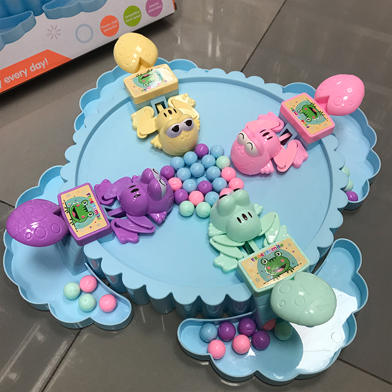 Newchi Frog Eating Beans Parenting Games Family Gatherings Interactive Children's Puzzle Toys Wisdom Development Action Brain 3 years old