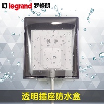 TCL Legrand waterproof box type 86 toilet outdoor water heater socket 16a splash box Waterproof box transparent