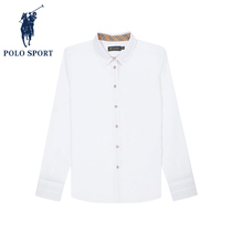 Polo Sport2022 Spring and Autumn Fashion New Pure White Clothes Madame Sleeve Shirt