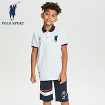 polosport Childrens Clothing Boy Polo Shirts Short Sleeves T-shirts White Summer Return 2022 New Baby Shirt