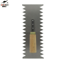 Toothed trowel double-sided tooth trope big tooth trope trowel trowel tile plastering knife