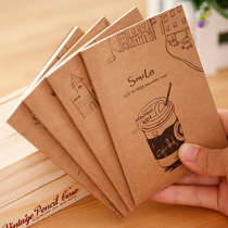 Simple kraft paper office car line notebook Primary school students yuan Kindergarten diary students 1 yuan or less prizes