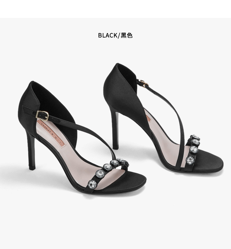 Dép ck nhỏ nữ 2019 mới dép mùa hè nữ hở ngón từ với đá bán quý rhinestone giày cao gót nữ cao gót - Sandal dép lv chính hãng