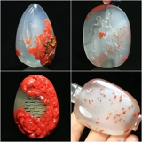 Красная агатовая подвеска, чай Тегуаньинь, резное украшение в руку