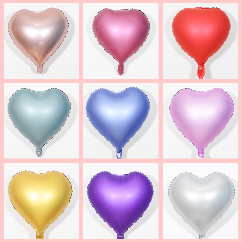 18 inch love aluminum film balloon metal color aluminum foil wedding wedding room venue decoration decoration lover confession supplies