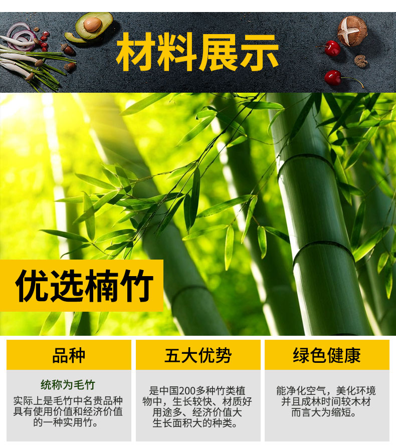 竹尚家 防霉砧板家用刀板菜板 图6