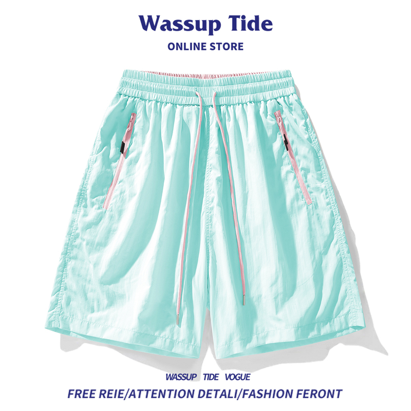 Wassup Tide Lightweight Breathable Shorts Men's Summer Loose Quick-Drying Sports Shorts Casual Beach Shorts Wassup Tide Lightweight Breathable Shorts Men's Summer Loose Quick-Drying Sports Shorts Casual Beach Shorts