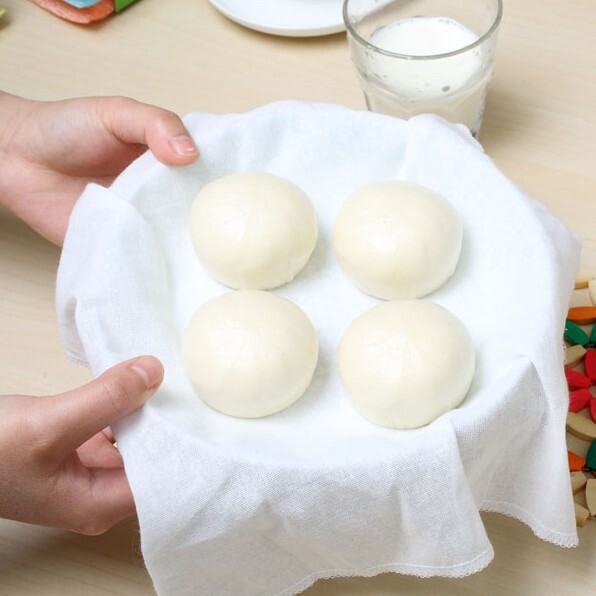 Kitchen Nonstick Caged Cloth Steamed Dumplings Pure Cotton Cage Drawer Buns Steamed Vegetables Steamed Caged Cloth Breathable Gauze Full Cotton Steamed Cloth