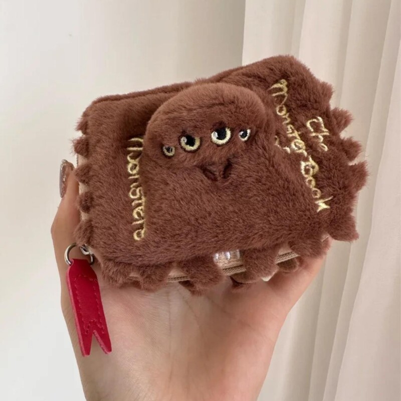 Harry Potter DIY Monster Book of Monsters Mini Plush Earphone Case Pendant Hogwarts Gift