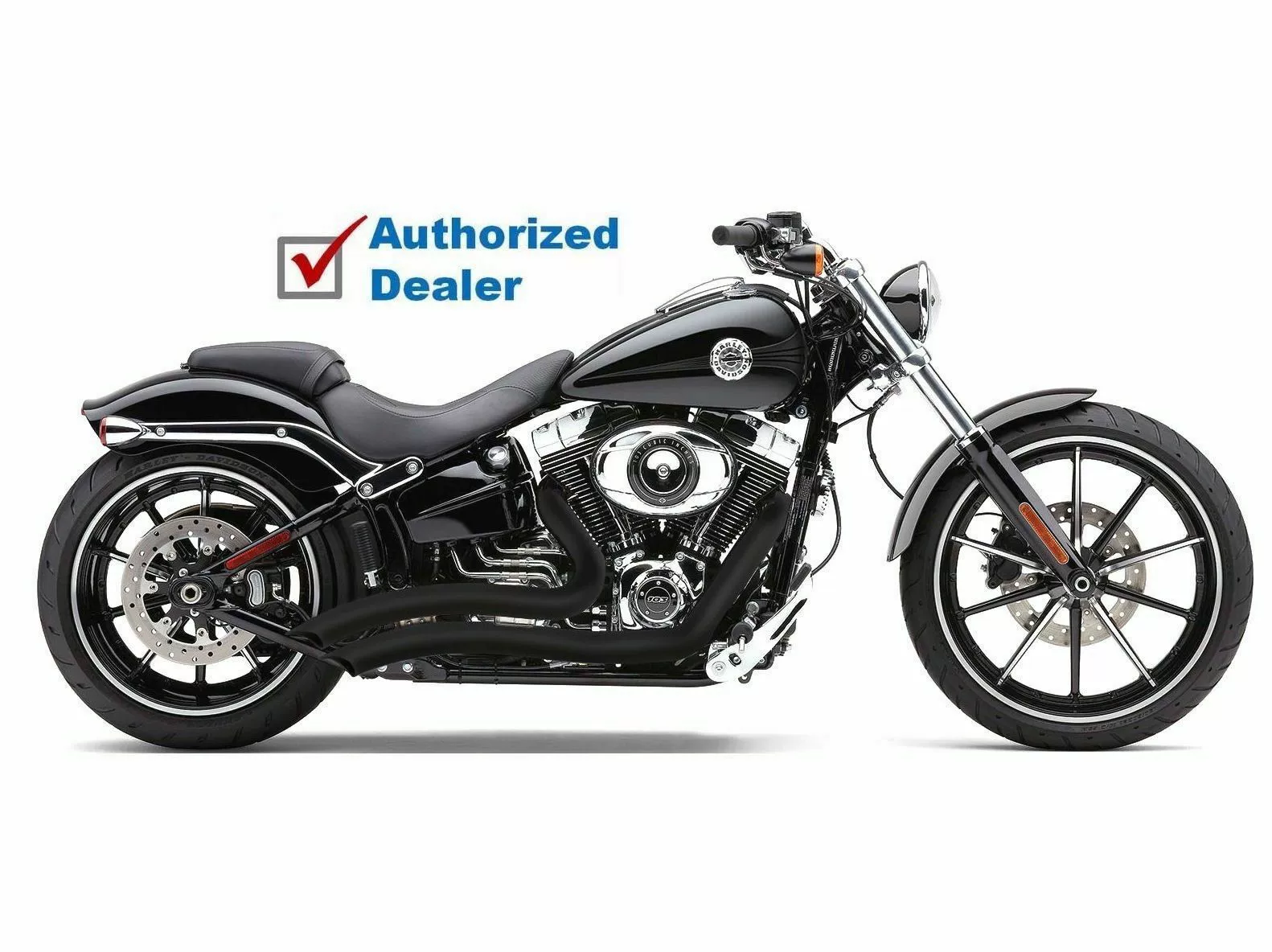 Điểm xác thực COBRA Cobra Harley cổ bẻ ống xả Cobra màu đen đã được sửa đổi - Ống xả xe máy