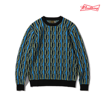 REALTHING JACQUARD SWEATER Vintage Crewneck JACQUARD SWEATER