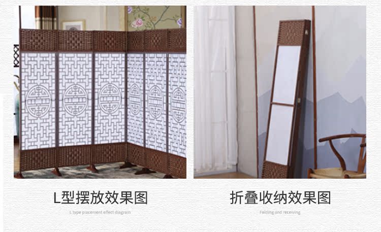 Hiện đại mới Trung Quốc màn hình phân vùng phòng khách gấp di động đơn giản đẩy kéo tường văn phòng gấp màn hình căn hộ nhỏ - Màn hình / Cửa sổ cac mau binh phong dep