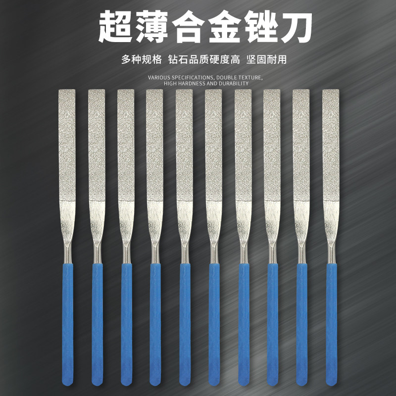 Diamond Alloy Filing Knife Steel Filing Metal Shjin Triangle Small Filing Knife Polishing Tool Manual ten Fit