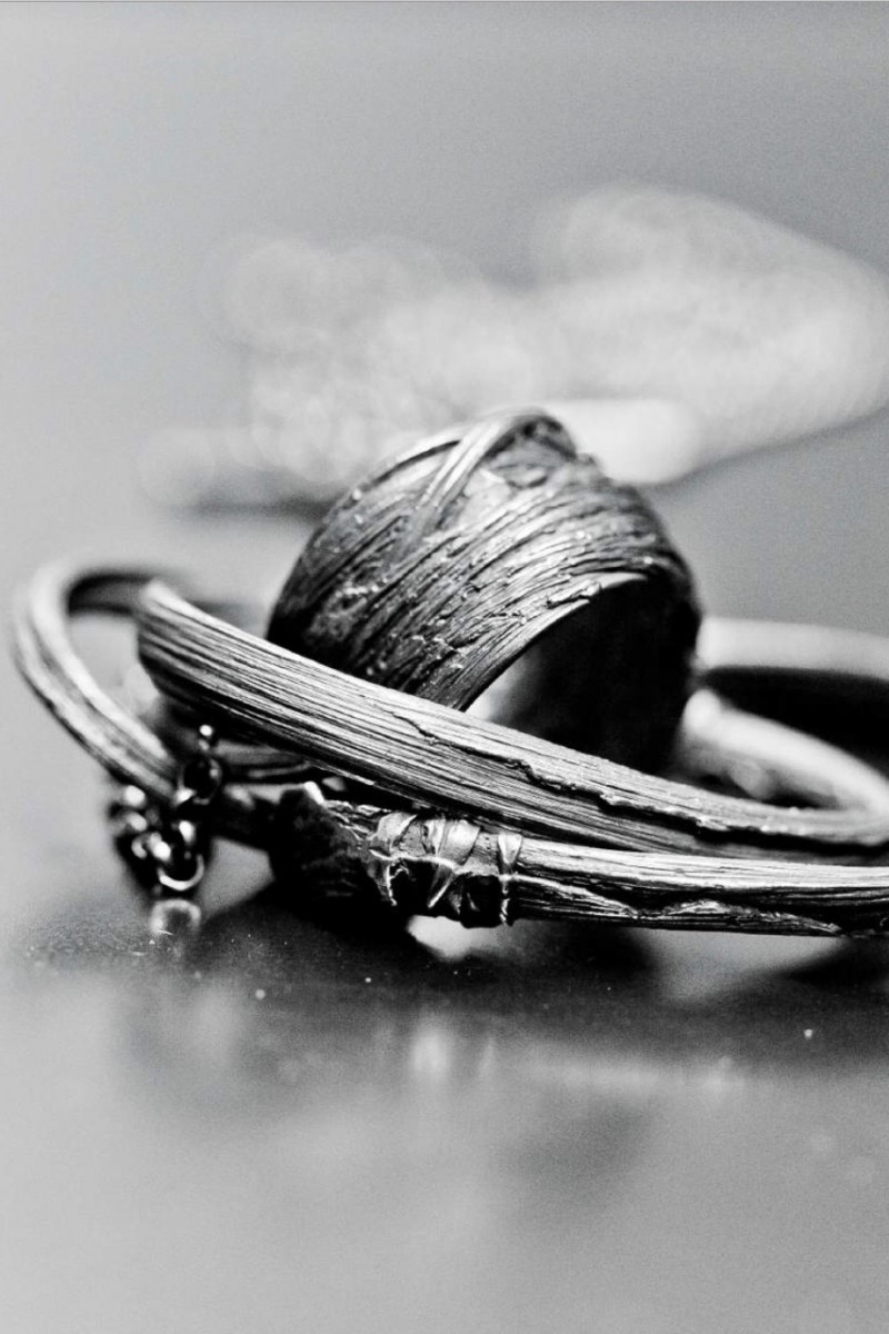 -TTULF-original pioneer DETAJ style BANDAGE hair styling 925 silver ring