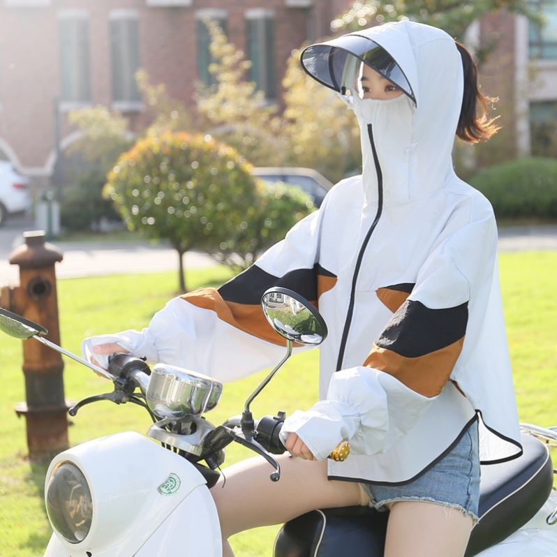 Sunhat Women's summer cover Full face Anti UV sun gear Bike Electric Car Big Hat Visor Sunhat 100 lap