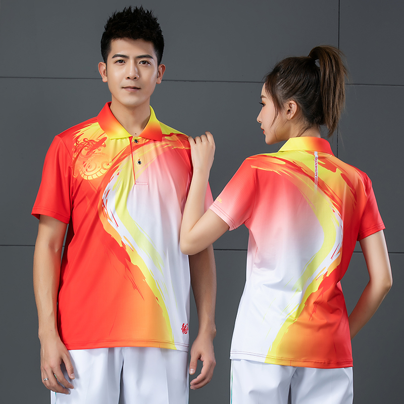New speed dry table tennis badminton clothes suit men and women workmen's gymnastics Conserve tennis workmen's training team uniforms